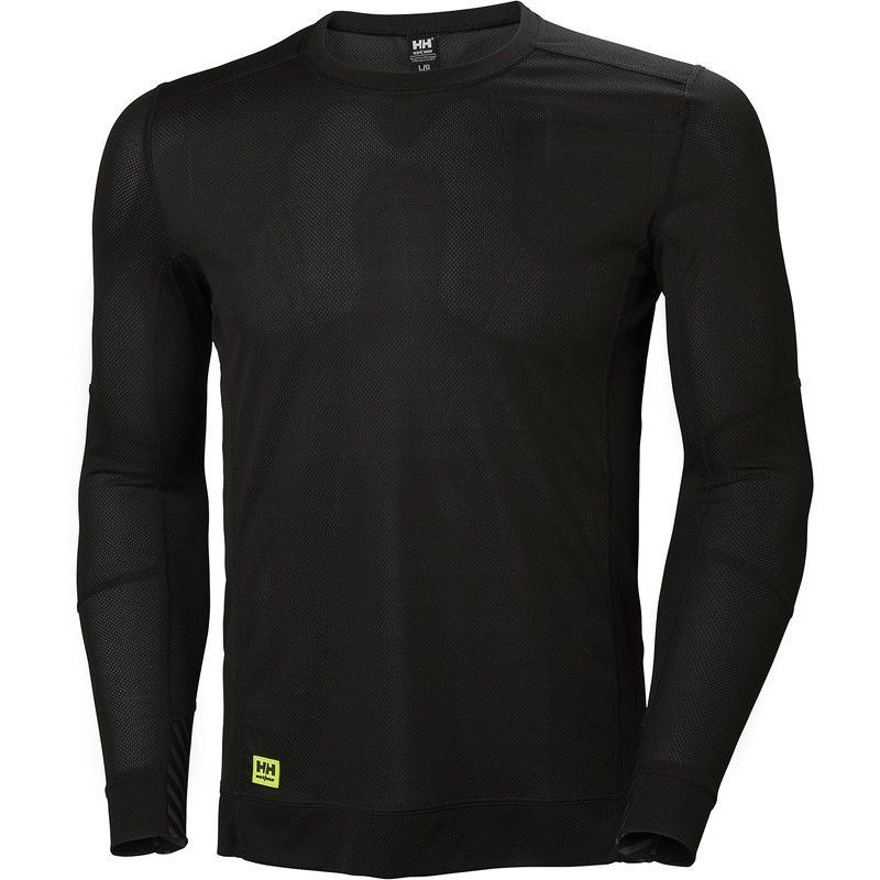 Helly Hansen Lifa Crewneck Base Layer Top X Large Black