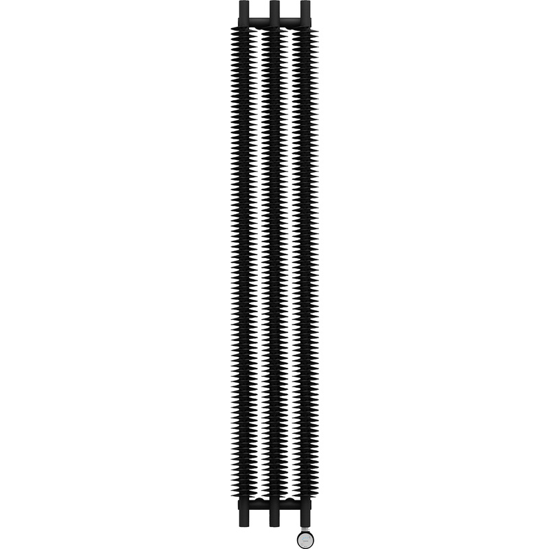 Terma Electric Radiator Ribbon V E 600W 1800 x 290mm Heban Black