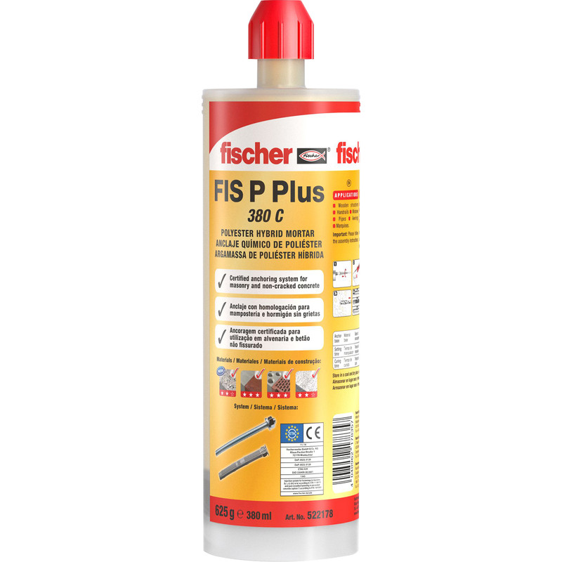 Fischer Injection Mortar FIS P Plus 380C 380ml