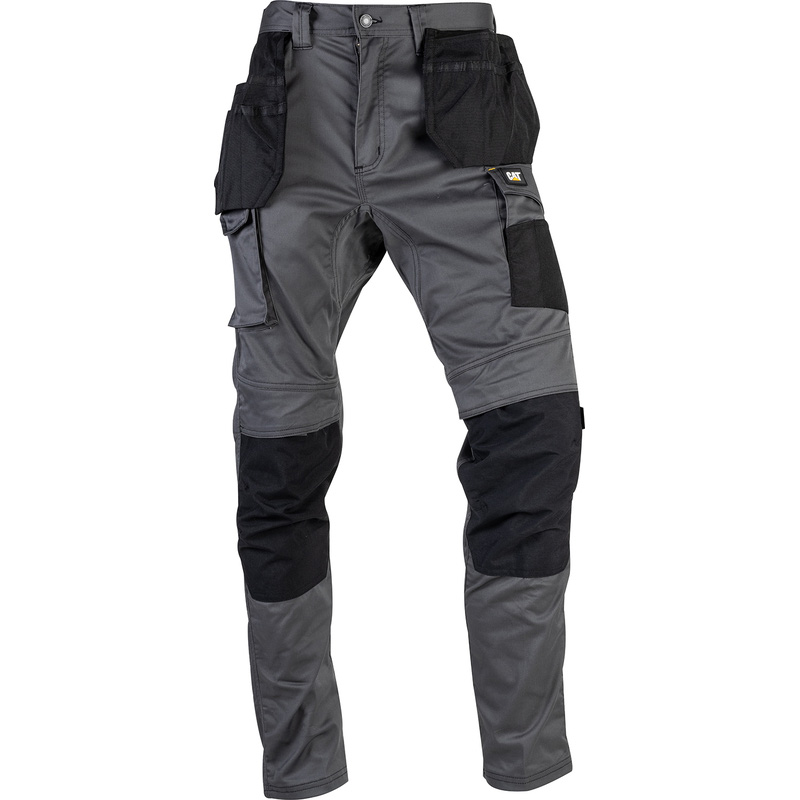 CAT Essentials Stretch Knee Pocket Trousers Dark Shadow 38" L