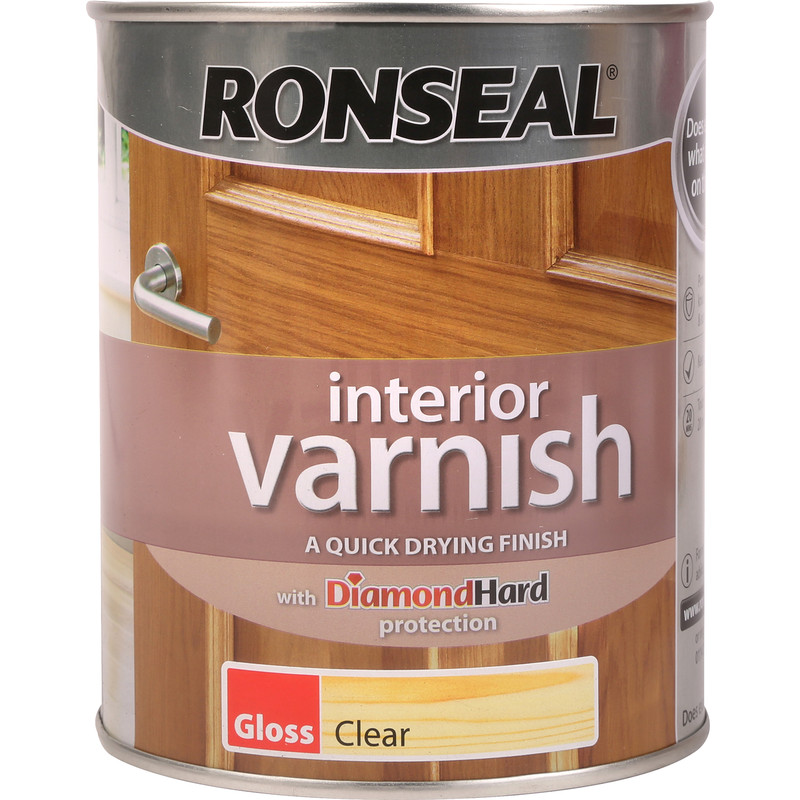 Ronseal Interior Varnish 750ml Gloss Clear