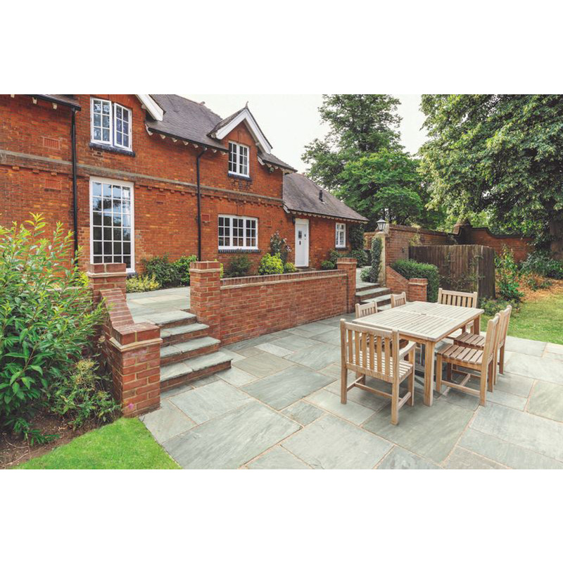 Marshalls Antique Alverno Sandstone Paving Slabs Project Pack Silver Birch Multi