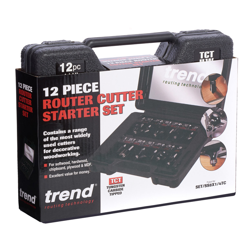 Trend 1/4" Router Cutter Set Each