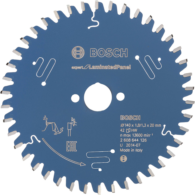 Bosch EXPERT Laminated Panel Circular Saw Blade 140 x 20 x 42T
