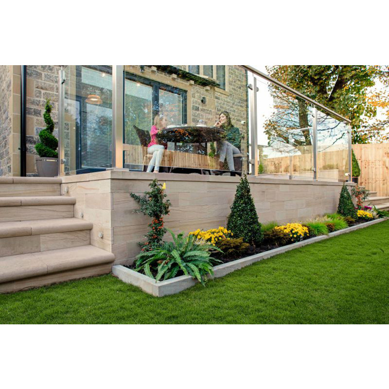 Marshalls Stoneface Sawn Walling Mixed Sizes Caramel Cream