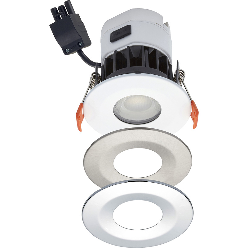 Trio Tone Sealed Fire & Acoustic Rated IP65 Shower Light 8W 650-700lm 3000/4000/5000k