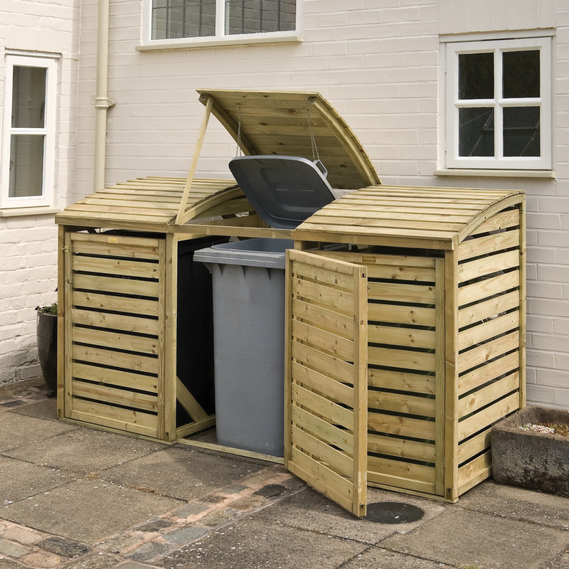 Rowlinson Triple Bin Store 130cm (h) x 230.5cm (w) x 82cm (d)