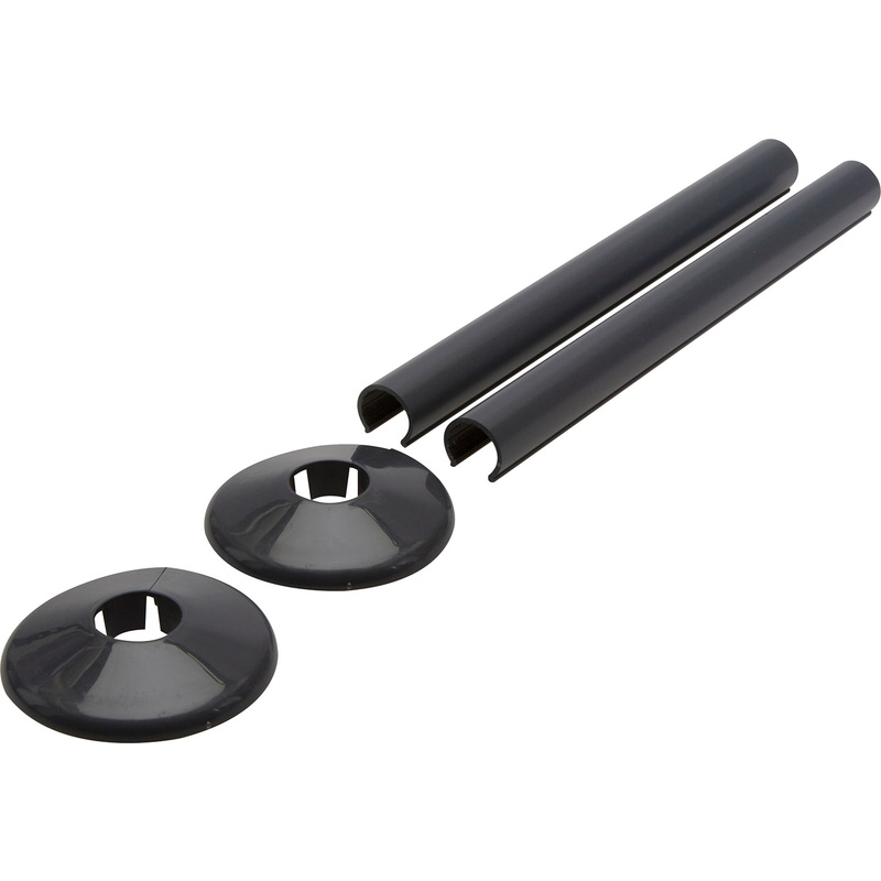 Talon Snappit Pipe Cover & Collar Anthracite 200mm