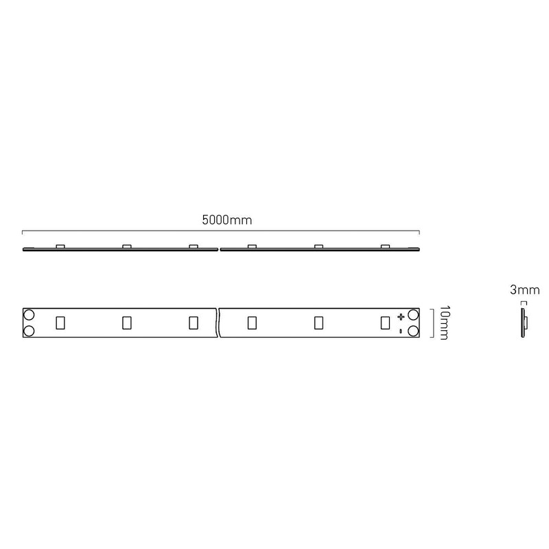 Sensio Primo Dart IP20 Dimmable Flexible LED Strip Light 24V 3000K 405lm/m