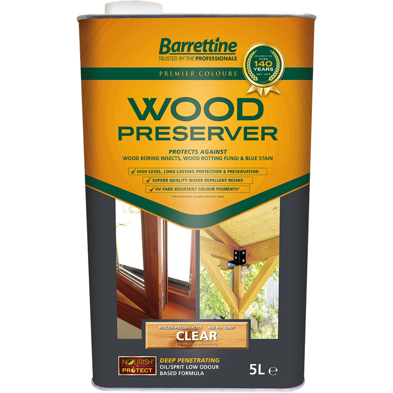 Barrettine Wood Preserver 5L Clear