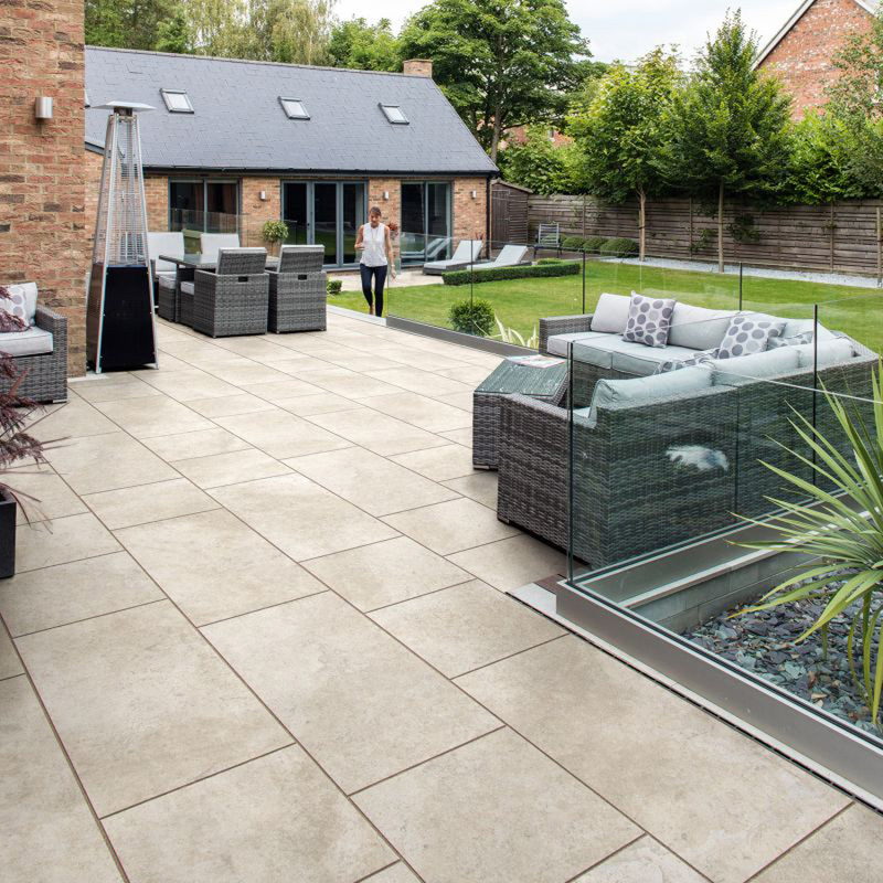 Marshalls Symphony Natural Porcelain Paving Slabs Senna 600 x 600 x 20mm