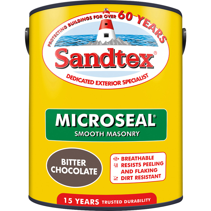 Sandtex Ultra Smooth Masonry Paint 5L Bitter Chocolate