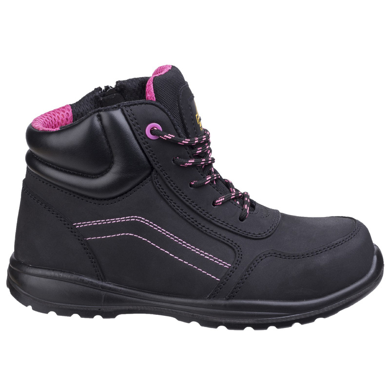 Amblers Safety AS601 Lydia Safety Boots With Side Zip Black Size 6.5