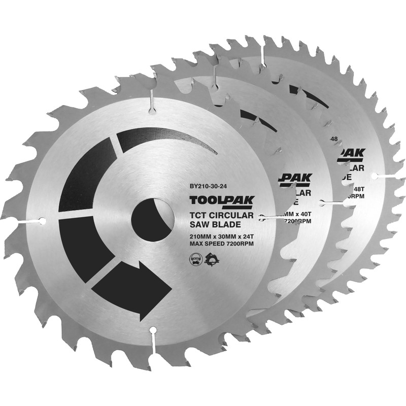 Toolpak TCT Circular Saw Blades 210 x 30mm