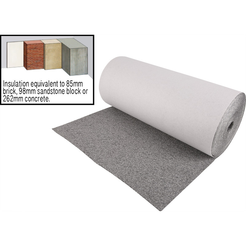 Graphite+ Insulating Lining Paper 7.5m x 50cm