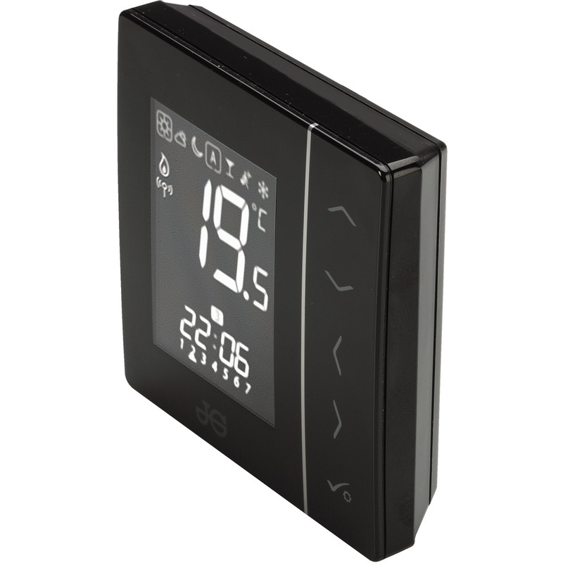 JG Speedfit Wireless Thermostat Battery Powered Black