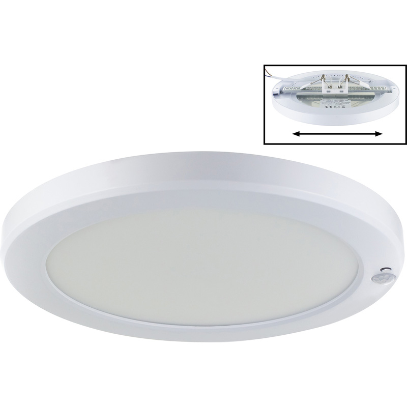 Integral LED PIR Multi-Fit Edge Round Downlight Wattage Adjustable 10-18W 950lm - 1500lm