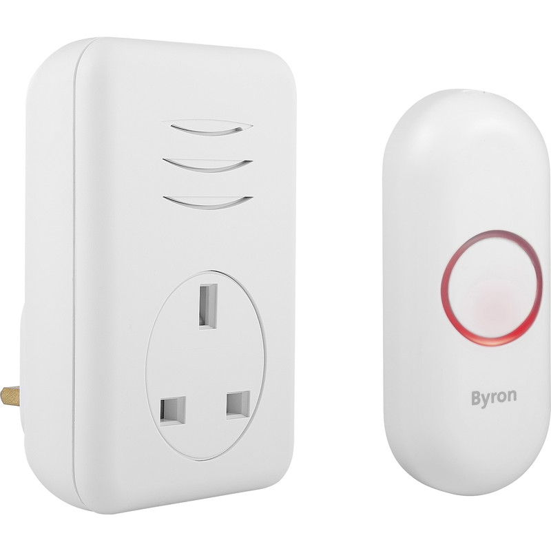 Byron Wireless Doorbell Set Plug Through