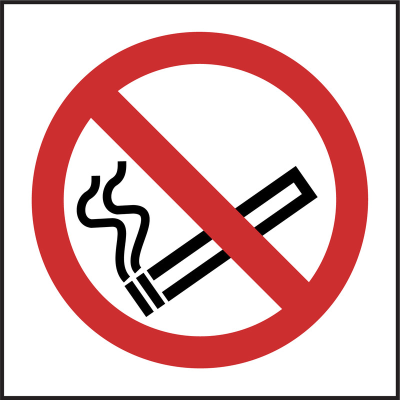 Prohibition Sign No Smoking 100x100