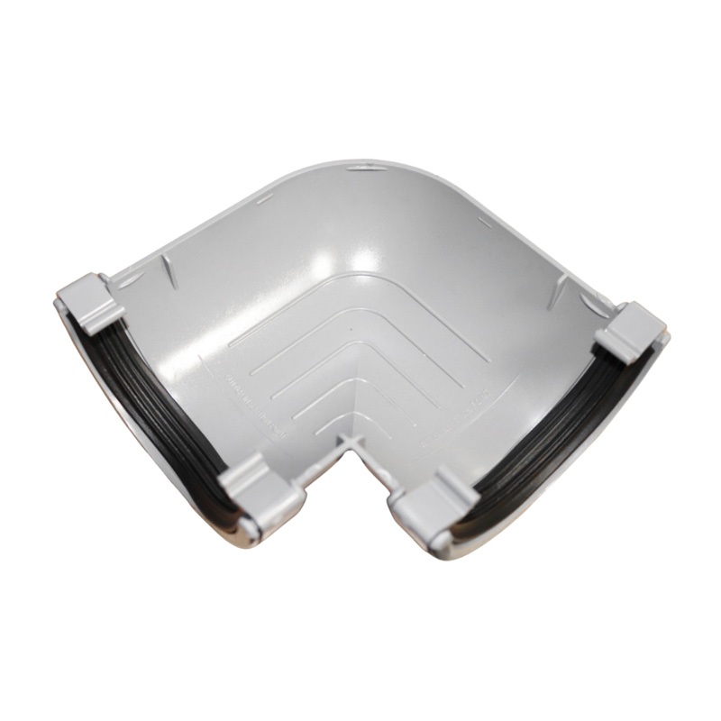112mm Half Round Gutter Angle 90° Grey