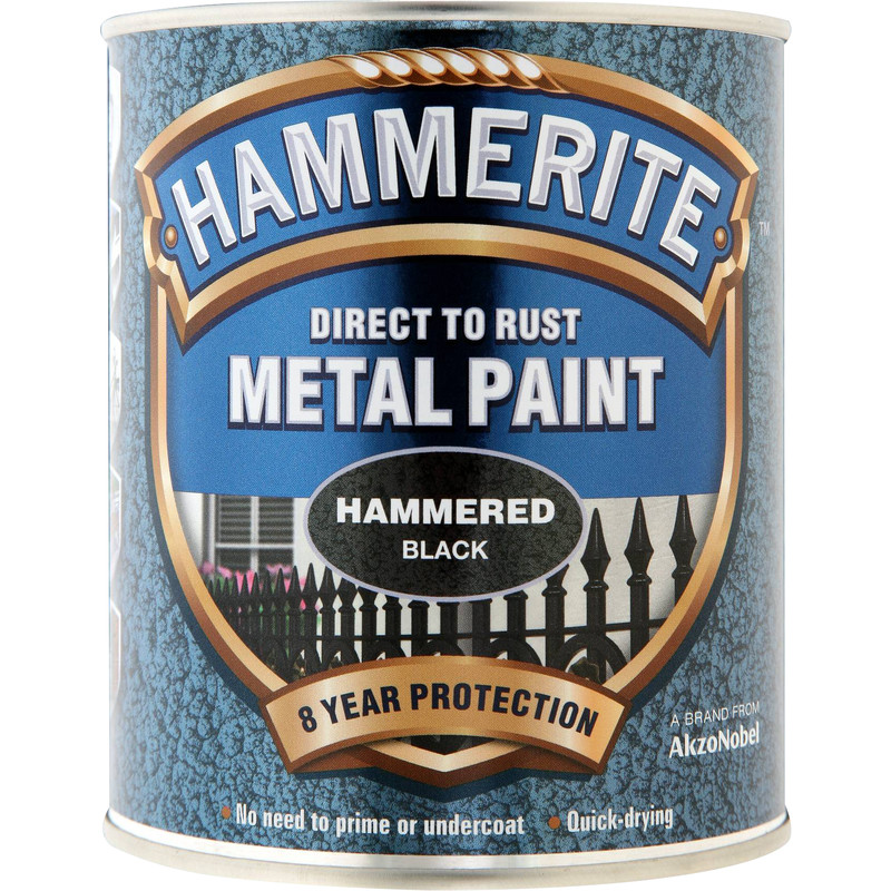 Hammerite Metal Paint Hammered 750ml Black