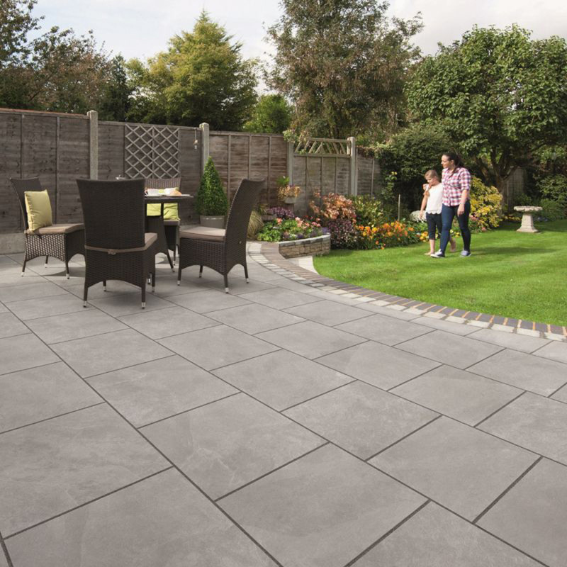 Marshalls Arrento Porcelain Paving Slabs Project Pack Silver