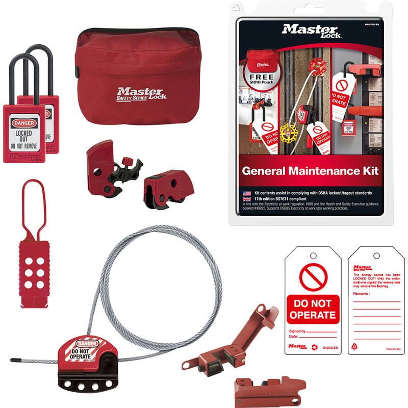 Master Lock General Maintenance Lockout Kit