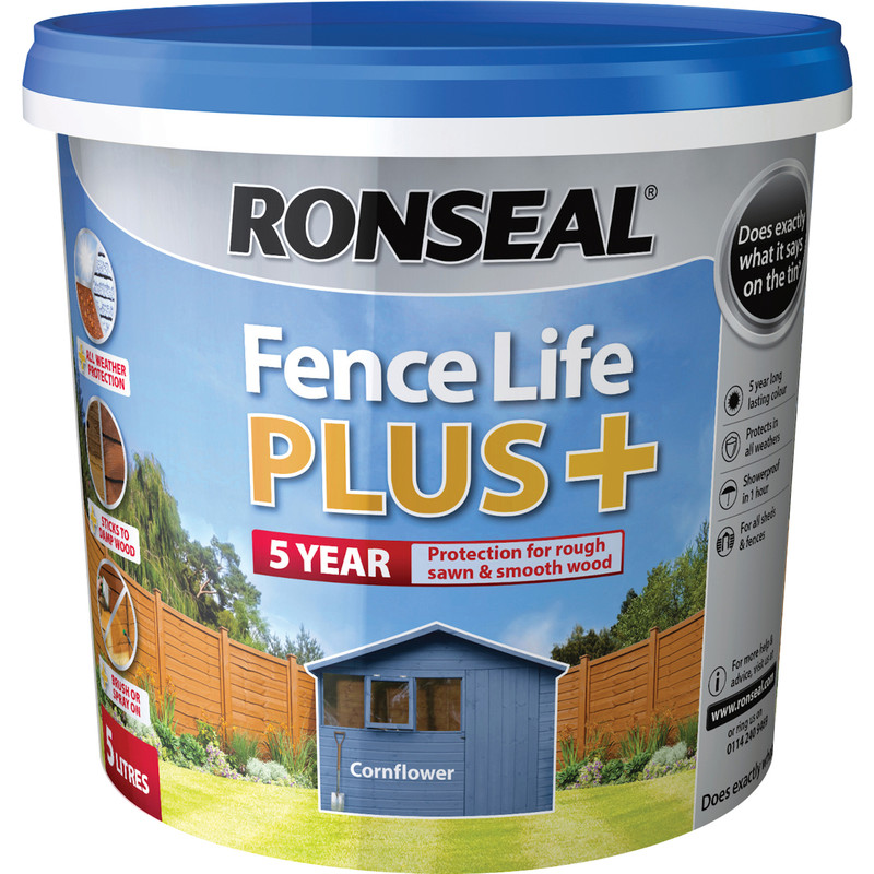 Ronseal Fence Life Plus 5L Cornflower