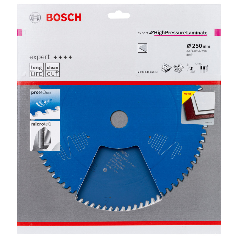 Bosch EXPERT High Pressure Laminate Circular Saw Blade 250 x 30 x 80T