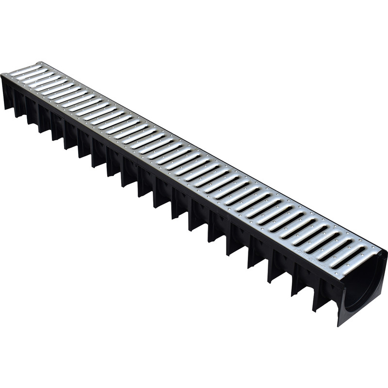 Drain Channel & Grating 1m Steel Grating