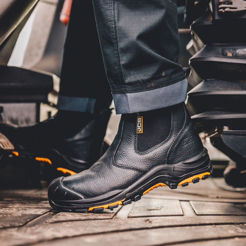 JCB Safety Dealer Boots Black Size 8