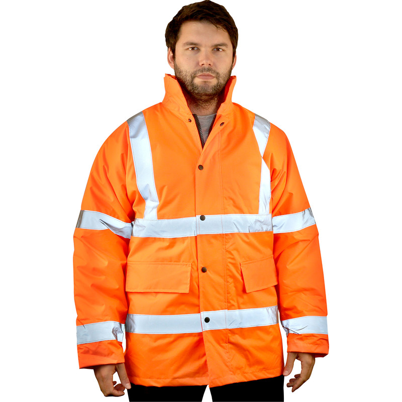 Hi Vis Highway Jacket Orange Medium