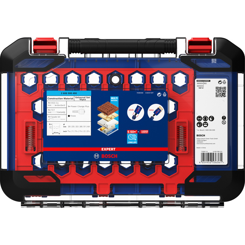 Bosch EXPERT Construction Material Holesaw Set 10 Piece