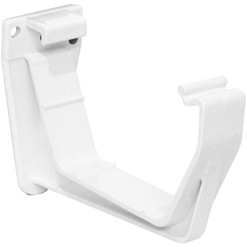 114mm Square Line Fascia Bracket White