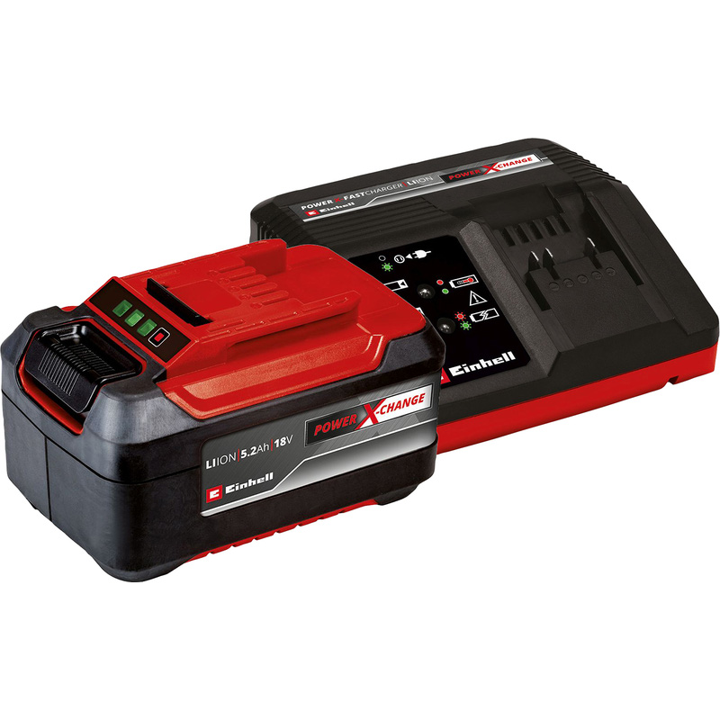 Einhell PXC 18V Battery & Charger 1 x 5.2Ah
