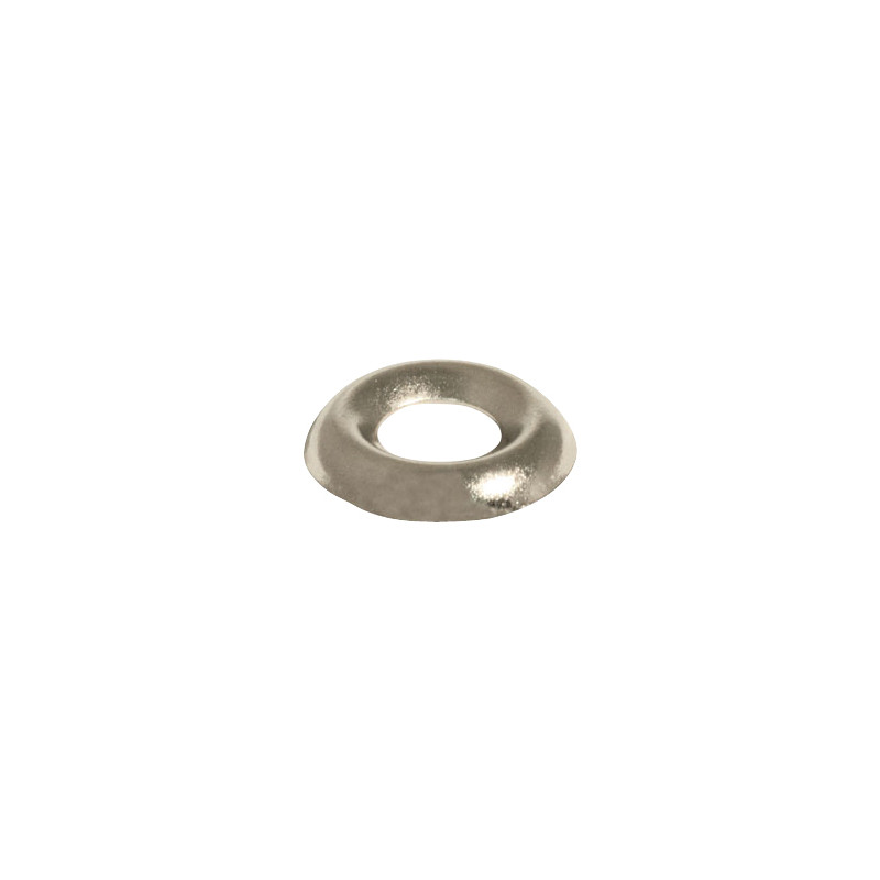 Screw Cup Solid Brass No. 10 Nickel Plated