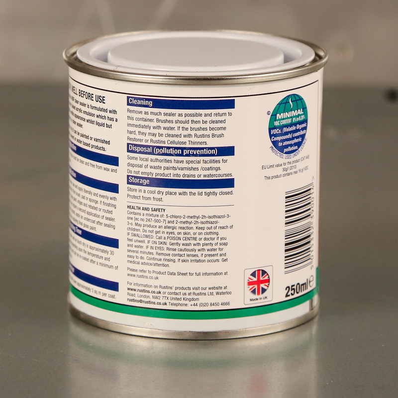 Rustins Quick Drying MDF Primer Sealer Clear 1L