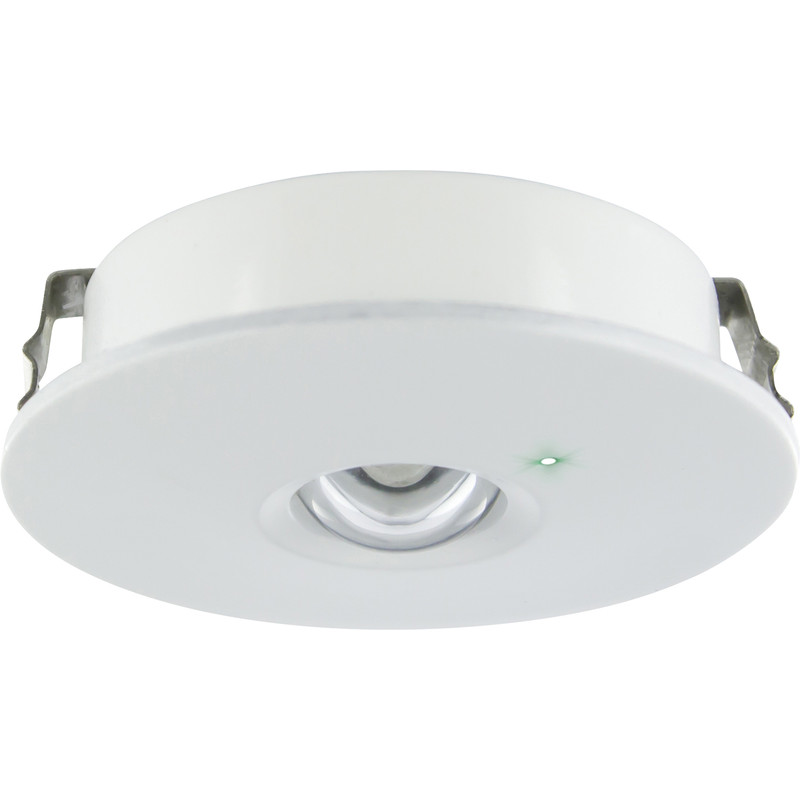 Integral LED IP20 Compact Emergency Downlight Open Area 1W 100lm Manual