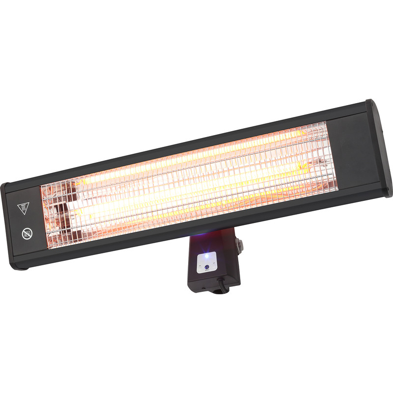Zink Wall / Stand Mount Patio Heater 1.8kW IP44 1800W