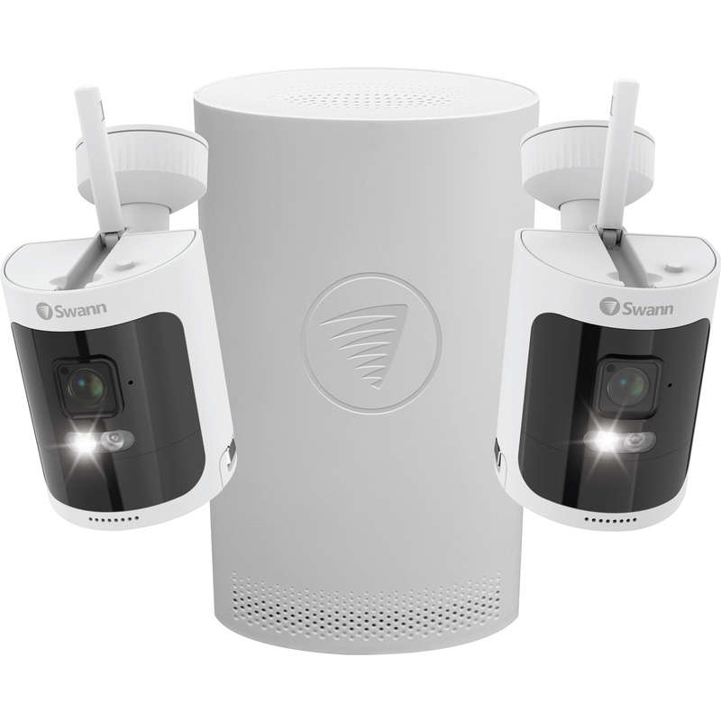 Swann Smart Security WiFi NVR CCTV System 4 Channel 2 x Wireless WiFi Battery Camera