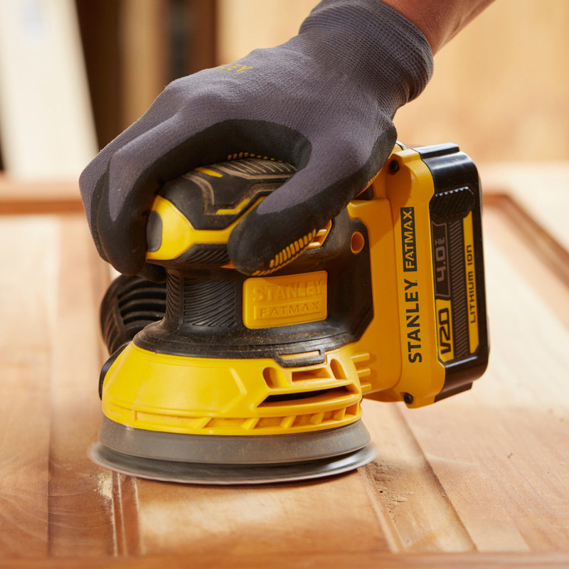 Stanley FatMax V20 18V 125mm Cordless Random Orbital Sander 1 x 4.0Ah