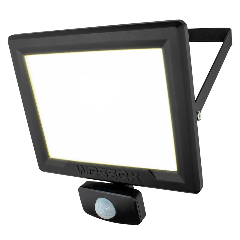 Wessex LED PIR Floodlight IP65 50W 4000lm Black