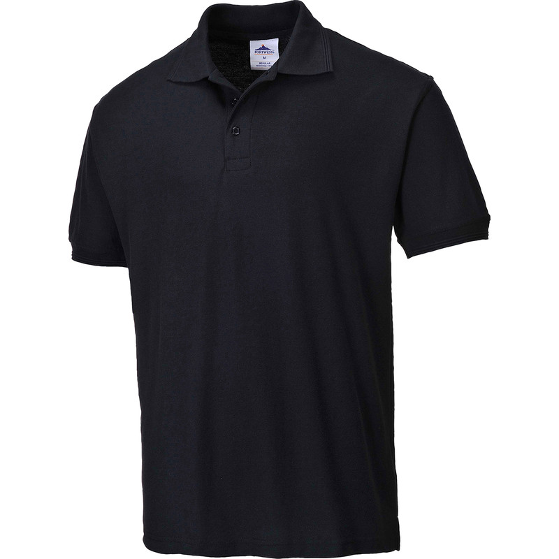 Womens Polo Shirt Small Black