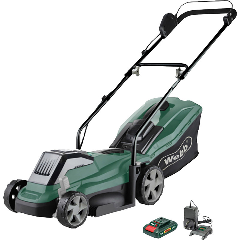 Webb 33cm (14") 20V Cordless Rotary Mower 1 x 4.0Ah