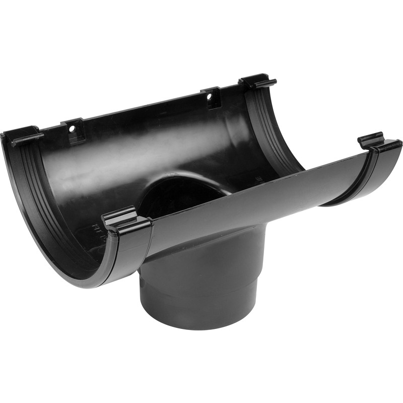 150mm Running Outlet Black