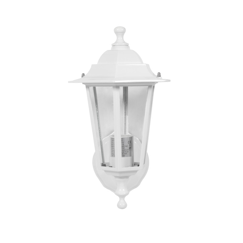 Victorian Style Lantern IP33 White 60W ES