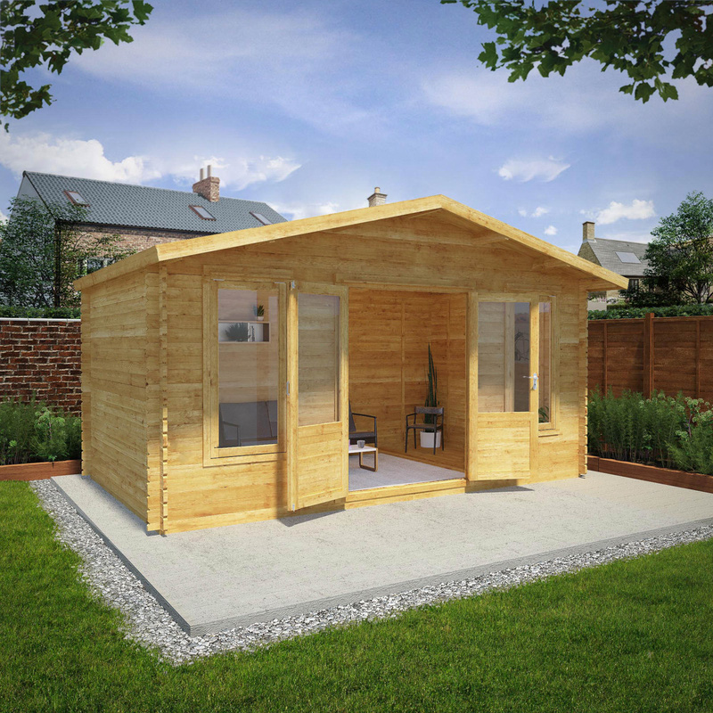 Mercia Retreat Log Cabin 5m x 3m - 34mm Double Glazed