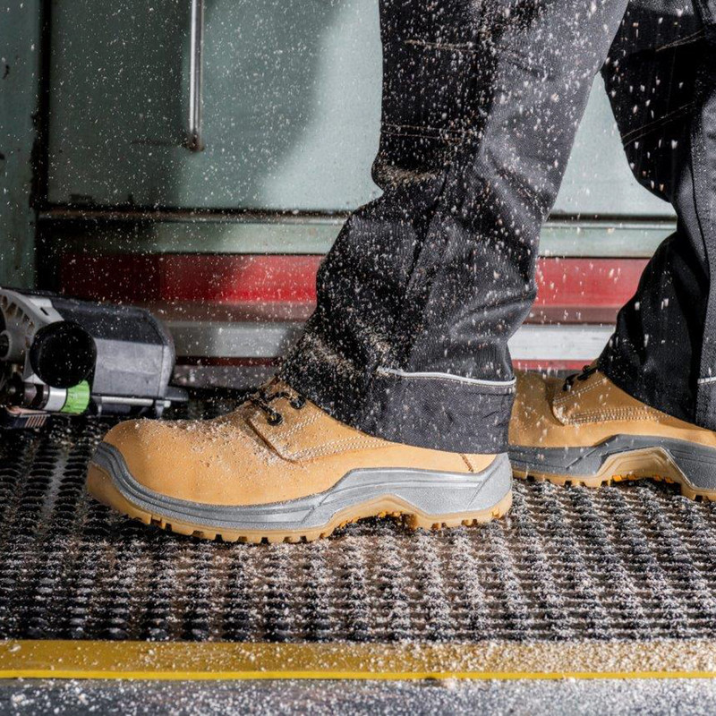 Ergotred Rubber Anti-Fatigue Mat 1.2m x 0.9m - Black/Yellow