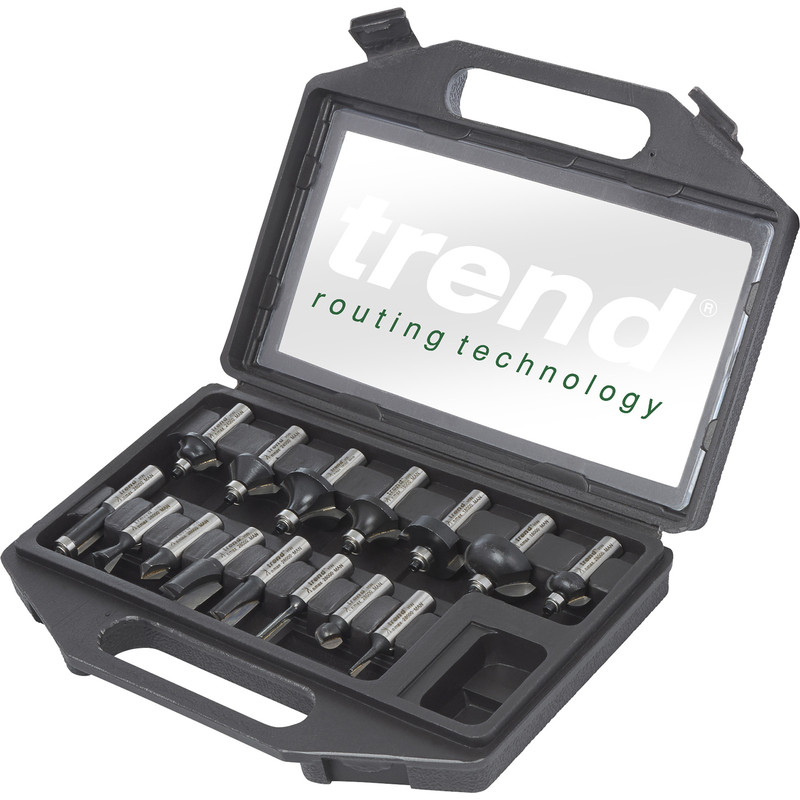 Trend 1/2" Router Cutter Starter Set 15 Piece