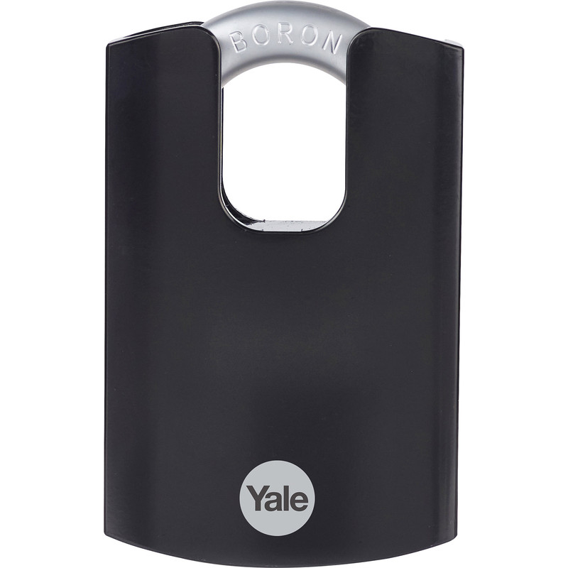Yale Maximum Security Hardened Steel Padlock Black 62mm Closed Shackle